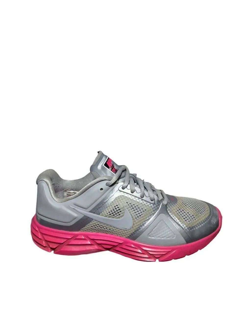 Nike Women's Gray and Pink Running Sneakers size 7.5